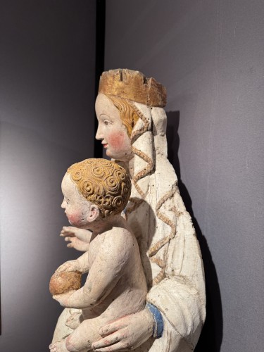 Sculpture  - Enthroned Madonna circa 1410
