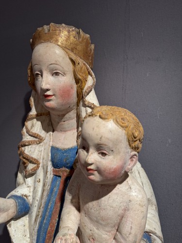 11th to 15th century - Enthroned Madonna circa 1410