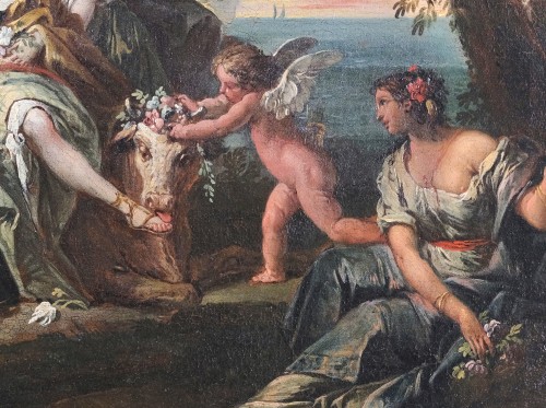 XVIIIe siècle - Europe et le Taureau, Gaspare Diziani (1689–1767)