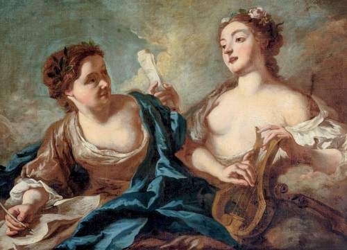 Deux Muses, attribué à Jean François de Troy (1679–1752)