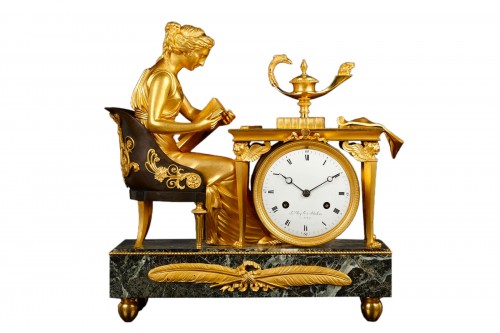 Pendule Lectura, d’époque Empire circa 1810