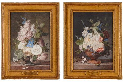 Jean Louis Prévost (1745-1827), pair of gouaches circa 1775