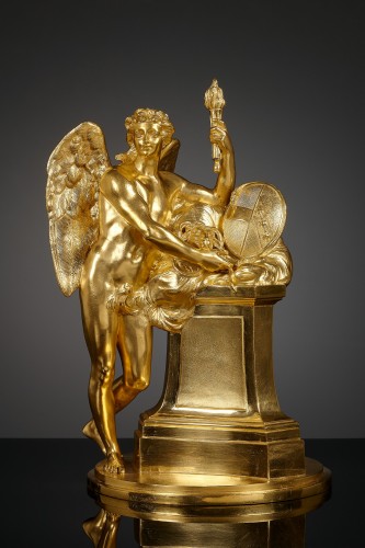 Viennese bronze Louis XVI statue, Personification of March - Sculpture Style Louis XVI