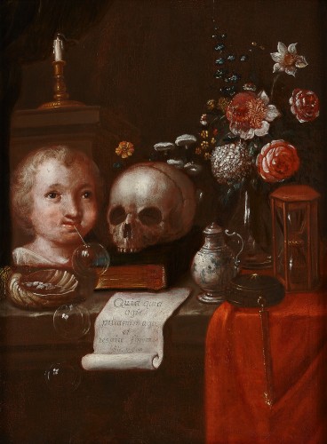 Northern-Italian School: Vanitas Still Life