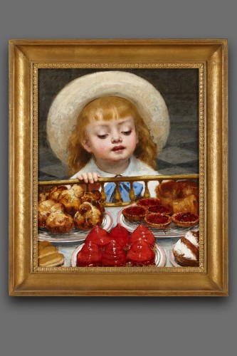 Victor Tortez (1843-1890), The Girl in the Pastry Shop - Paintings & Drawings Style Napoléon III