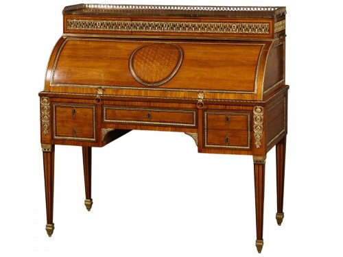 Bureau à cylindre d’époque Louis XVI