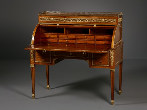 Bureau à cylindre d’époque Louis XVI - Mobilier Style Louis XVI