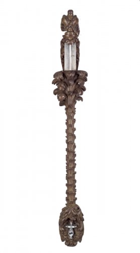 French Louis XVI Mercury Barometer in the Shape of a Palmtree