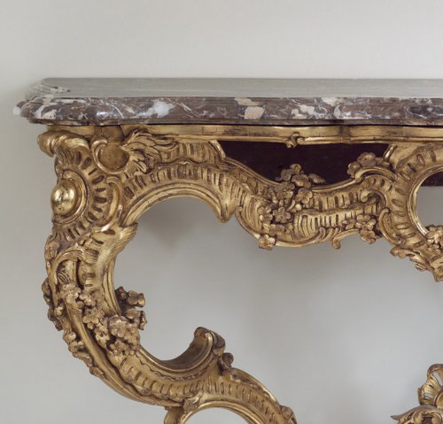 Furniture  - French Gilt-wood Louis XV Console Table