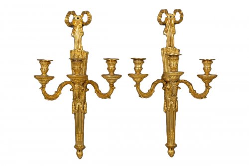 Pair of French Louis XVI wall sconces