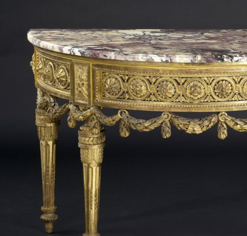Furniture  - North-Italian Louis XVI Demi-lune Console Table