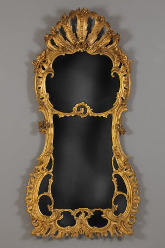 Miroir Hollandais d’époque Louis XV - Miroirs, Trumeaux Style Louis XV