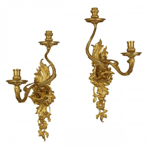 Pair of early French Wall Sconces 