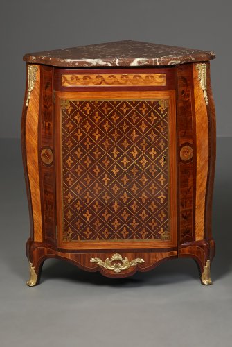 Paire d'encoignures d'époque Transition, estampille P. DEFRICHE - Kollenburg Antiquairs