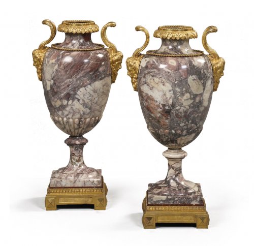 Pair of Marble Vases, Italy