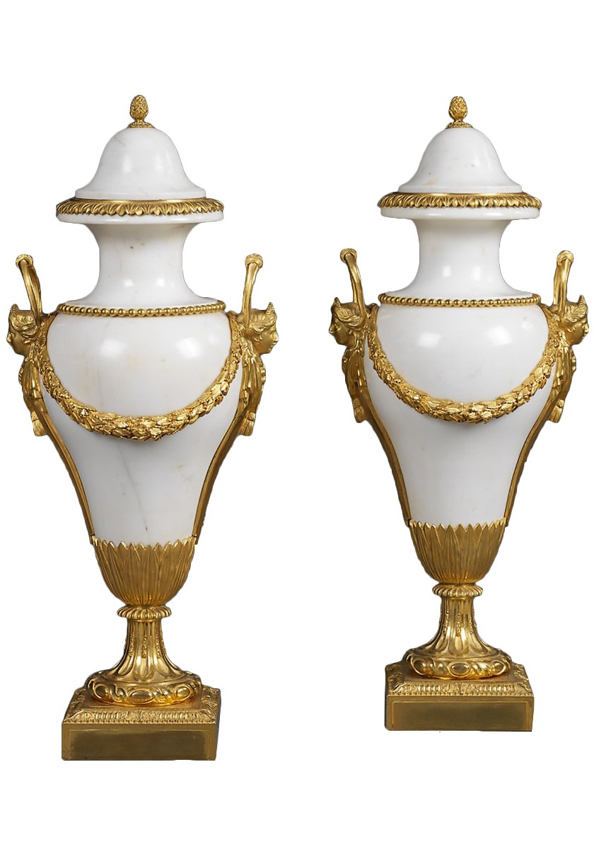 Paire de Vases en Marbre - XVIIIe siècle - N.68979