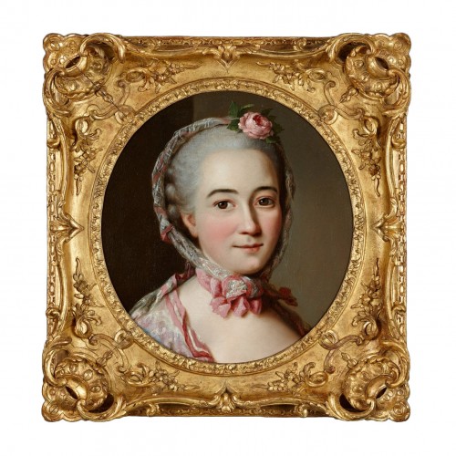Portrait d’une femme inconnu, attribué à Alexander Roslin (1718-1793)