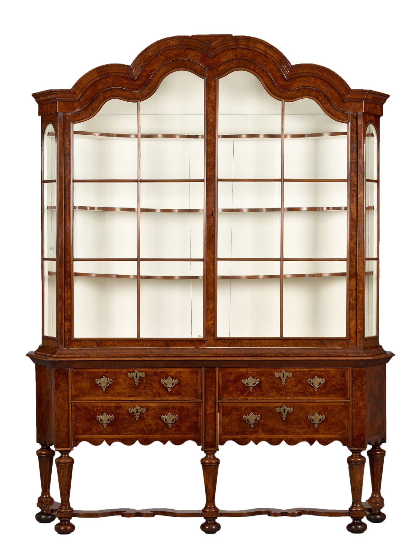 Dutch Walnut Display Cabinet Ref 79470