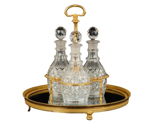 French Empire Surtout with three Decanters