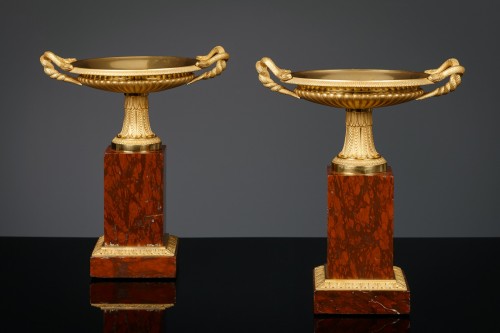 Pair of French Restauration Tazza - Decorative Objects Style Restauration - Charles X