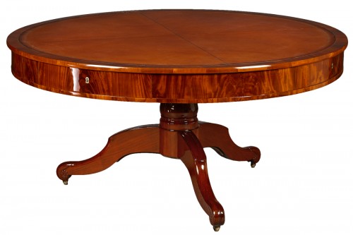 Large French Restoration Library Table