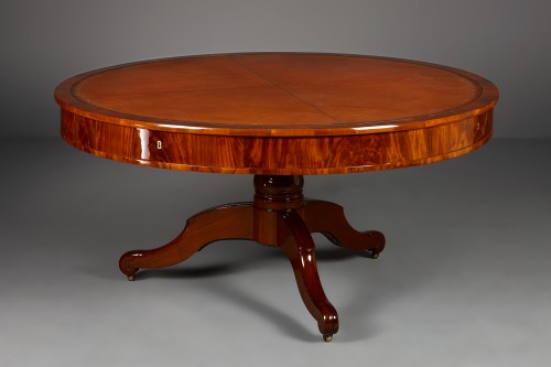Mobilier Table & Guéridon - Grande table de bibliothèque d’époque Restauration