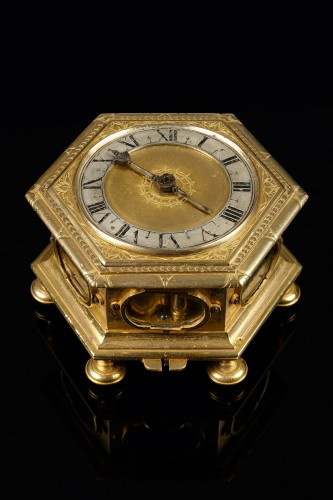 Horology  - Polish Renaissance hexagonal table clock