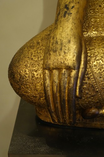 19th century - Very large bronze Ratanakosin Buddha, Thailand 19th century