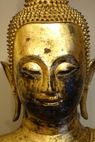 - Très grand Bouddha Ratanakosin en bronze, Thaïlande 19e siècle