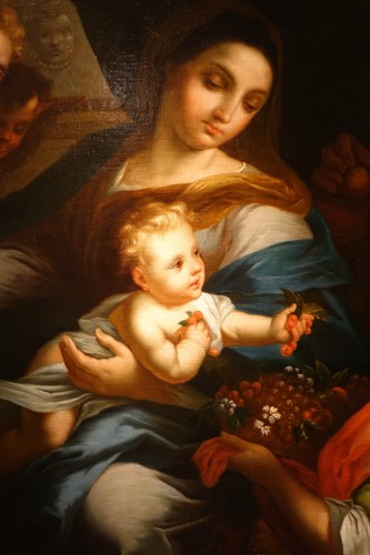 The Holy Family with Saint Anne and Angel, second-half of the 18th century - Paintings & Drawings Style Louis XVI