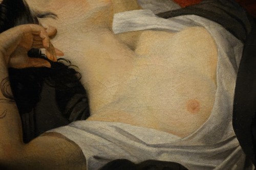 Louis-Philippe - Young woman in bed, France circa 1830-1840