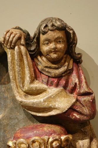"Le Couronnement de la Vierge", Espagne vers 1500 - Renaissance