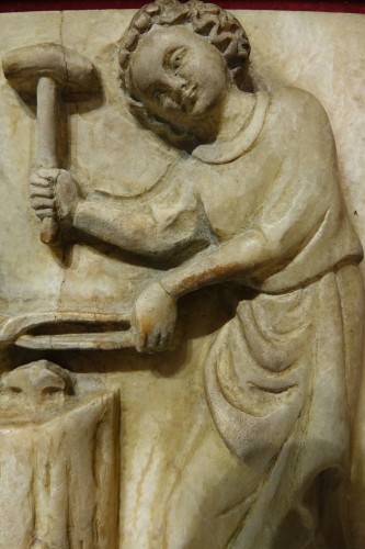Haut relief en albâtre, Espagne 14e siècle - La Crédence