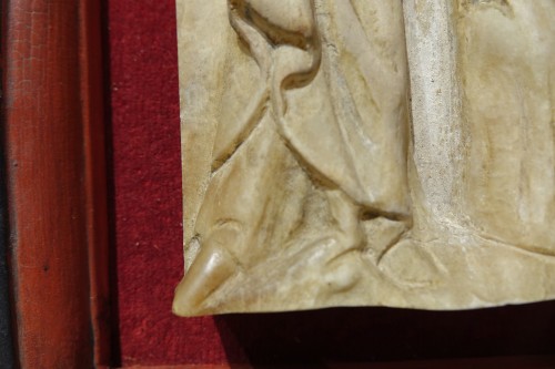 Moyen Âge - Haut relief en albâtre, Espagne 14e siècle