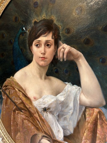 Paintings & Drawings  - The goddess Hera, 1890 - Henri Louis Marius Pinta (1856 -1944 )