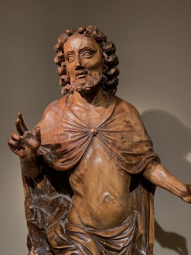 Christ de Résurrection, France début du 17e siècle - Sculpture Style Louis XIII