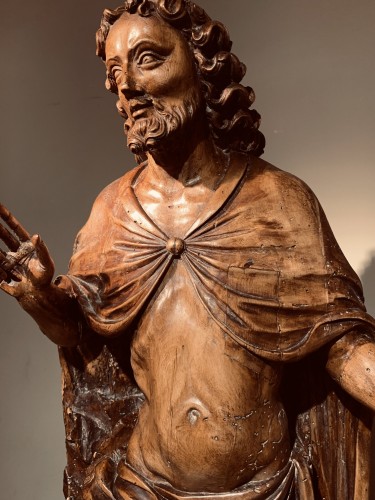 Sculpture Sculpture en Bois - Christ de Résurrection, France début du 17e siècle