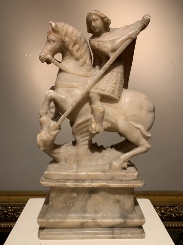 Louis XIII - Saint Georges terrassant le dragon, Flandres, 17e siècle