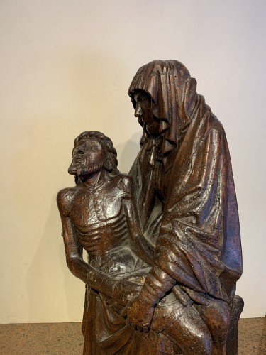 Pieta in oak wood, Germany, circa 1500 - 