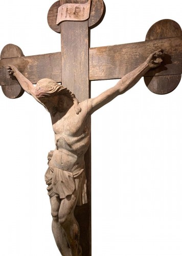 Very Large Christ on its Cross ,France 18th century 