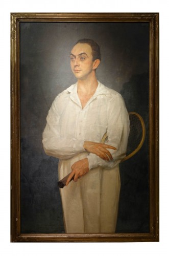 Portrait of a tennis player in the 1930s - Maurice JORON (1883-1937)