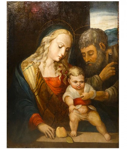 &quot;Holy Family&quot;, oil on panel, Italy, c. 1500-1520