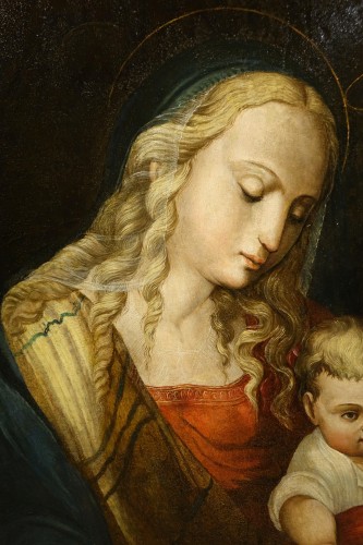 Sainte Famille, Italie vers 1500-1520 - Tableaux et dessins Style Renaissance