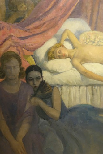 Le sommeil de Cupidon, A.M. RAYNOLT vers 1925-1930 - La Crédence