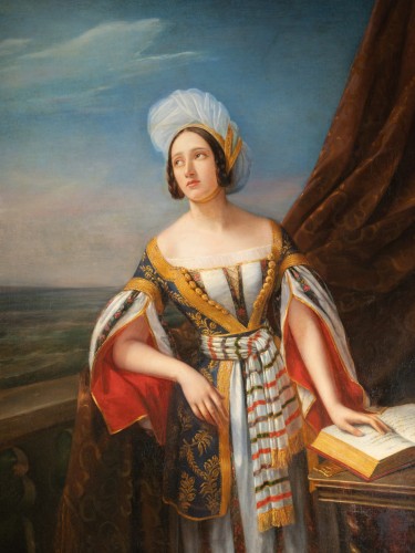 Jeune femme habillée à la grecque, J.KERMAL 1831