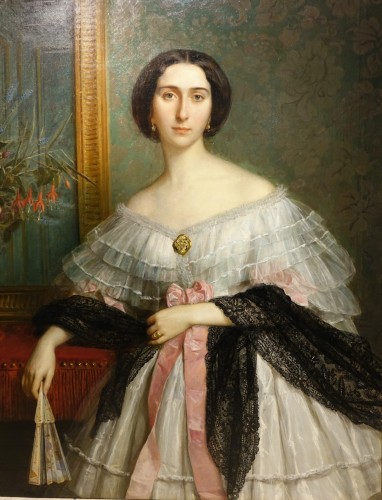 Portrait d'une jeune aristocrate, France vers 1850