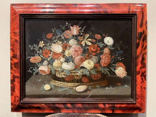 Antiquités - Corbeille de fleurs - Jan Van KESSEL le jeune (1654-1708)
