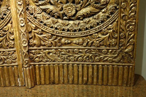 Porte d'iconostase représentant l'Annonciation, Balkans? 19e siècle - Napoléon III