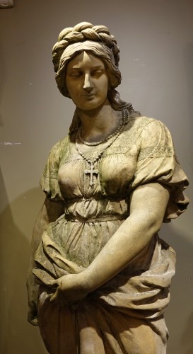 Very large terracotta, Provence 19th century - Sculpture Style Napoléon III