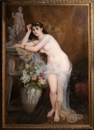 Le modèle, 1883 - Albert F.A. LAURENS (1864-1934)